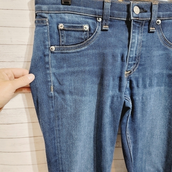 RAG & BONE SKINNY MID RISE BEDFORD JEANS, SZ 27 - Picture 5 of 11